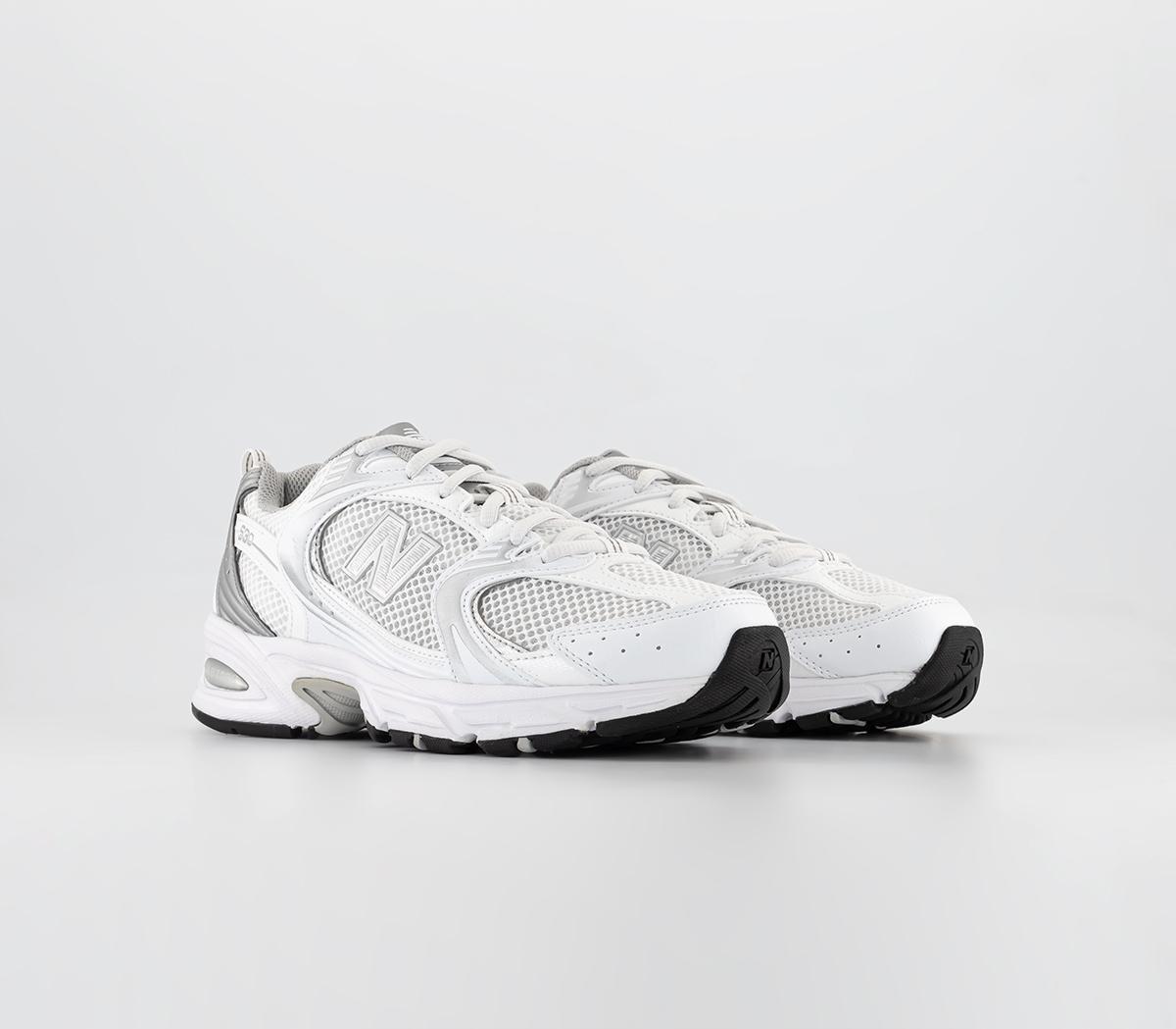 New Balance Womens Mr530 Trainers White Silver, 8