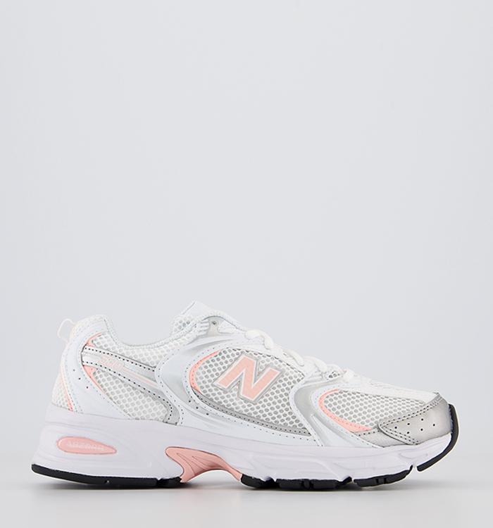 New Balance Mr530 Trainers White Pink Silver