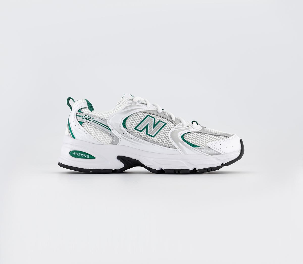 New Balance Mr530 Trainers White Green Silver - Women's Trainers