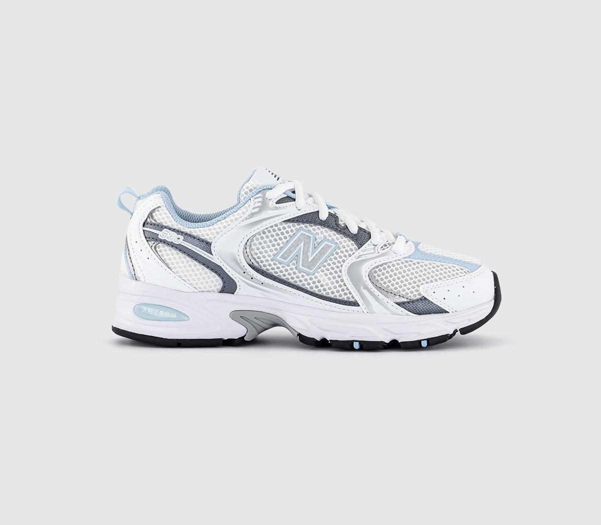 New BalanceMr530 TrainersWhite Silver Blue