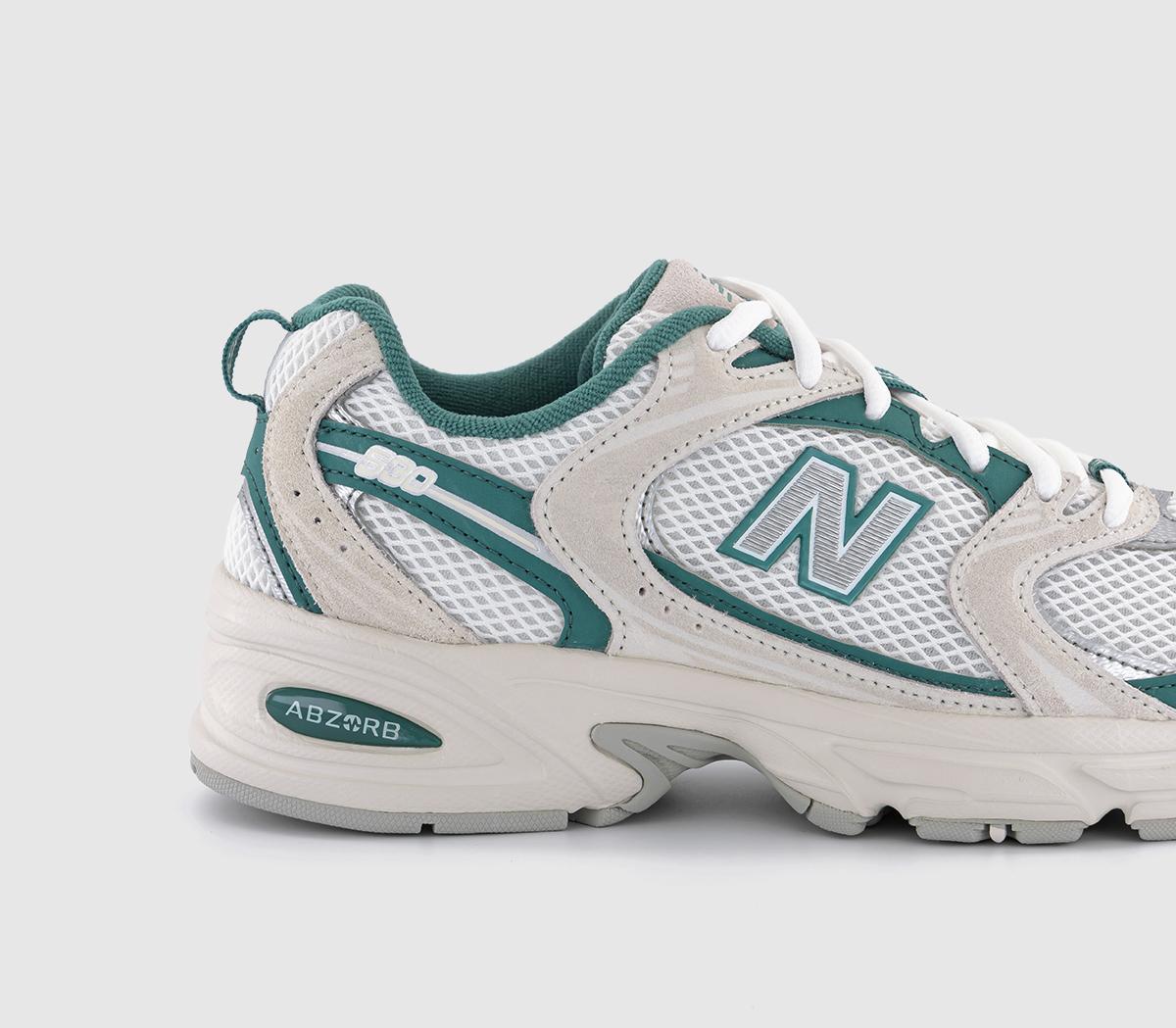 New Balance530 Trainers Off White Turquoise