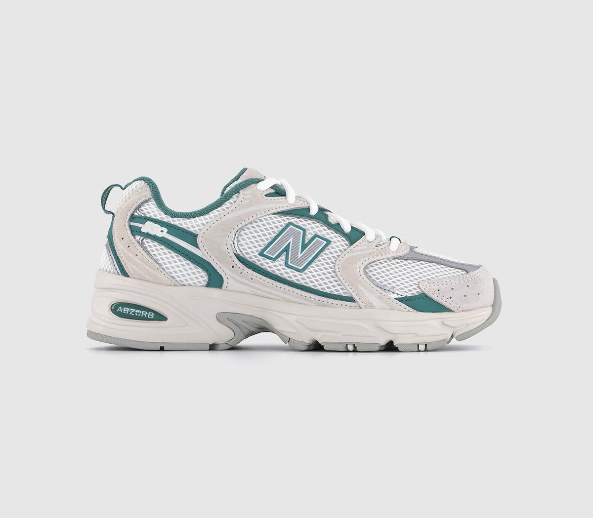 New Balance Mr530 Trainers Off White Turquoise - Women's Trainers