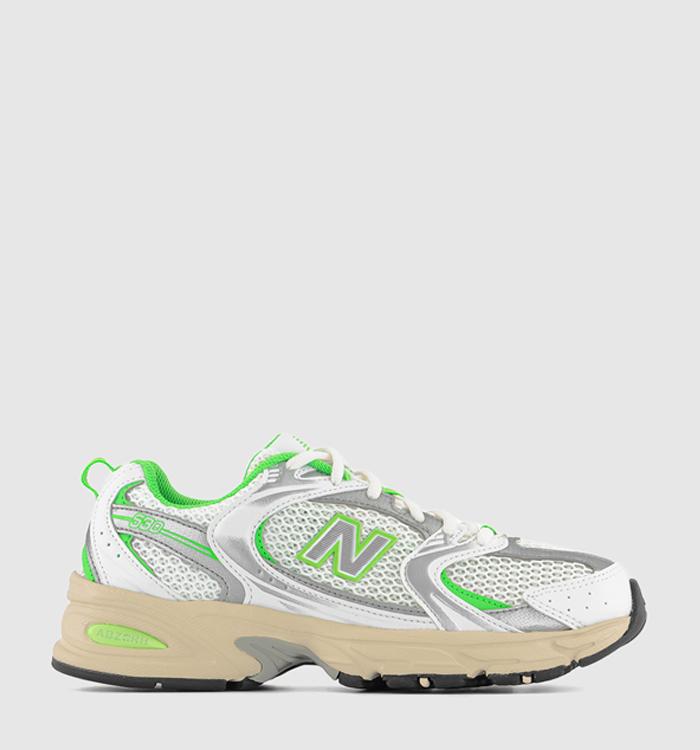 New Balance Mr530 Trainers White Green Silver Off White