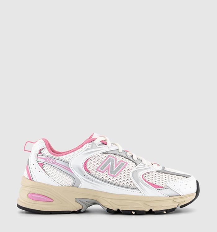 New Balance Mr530 Trainers White Pink Silver Off White
