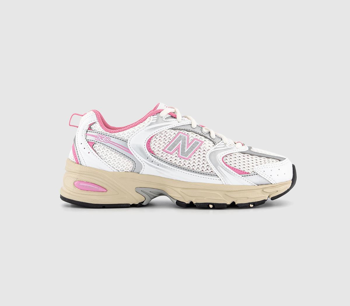 New BalanceMr530 TrainersWhite Pink Silver Off White