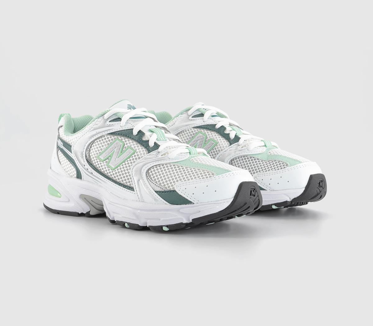 New Balance530 Trainers White Khaki Green