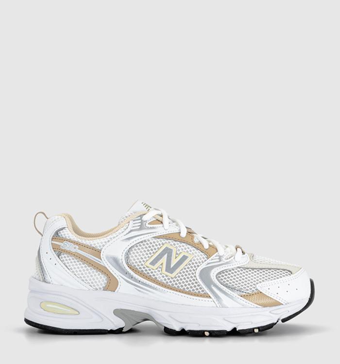 New Balance Mr530 Trainers White Sand Silver