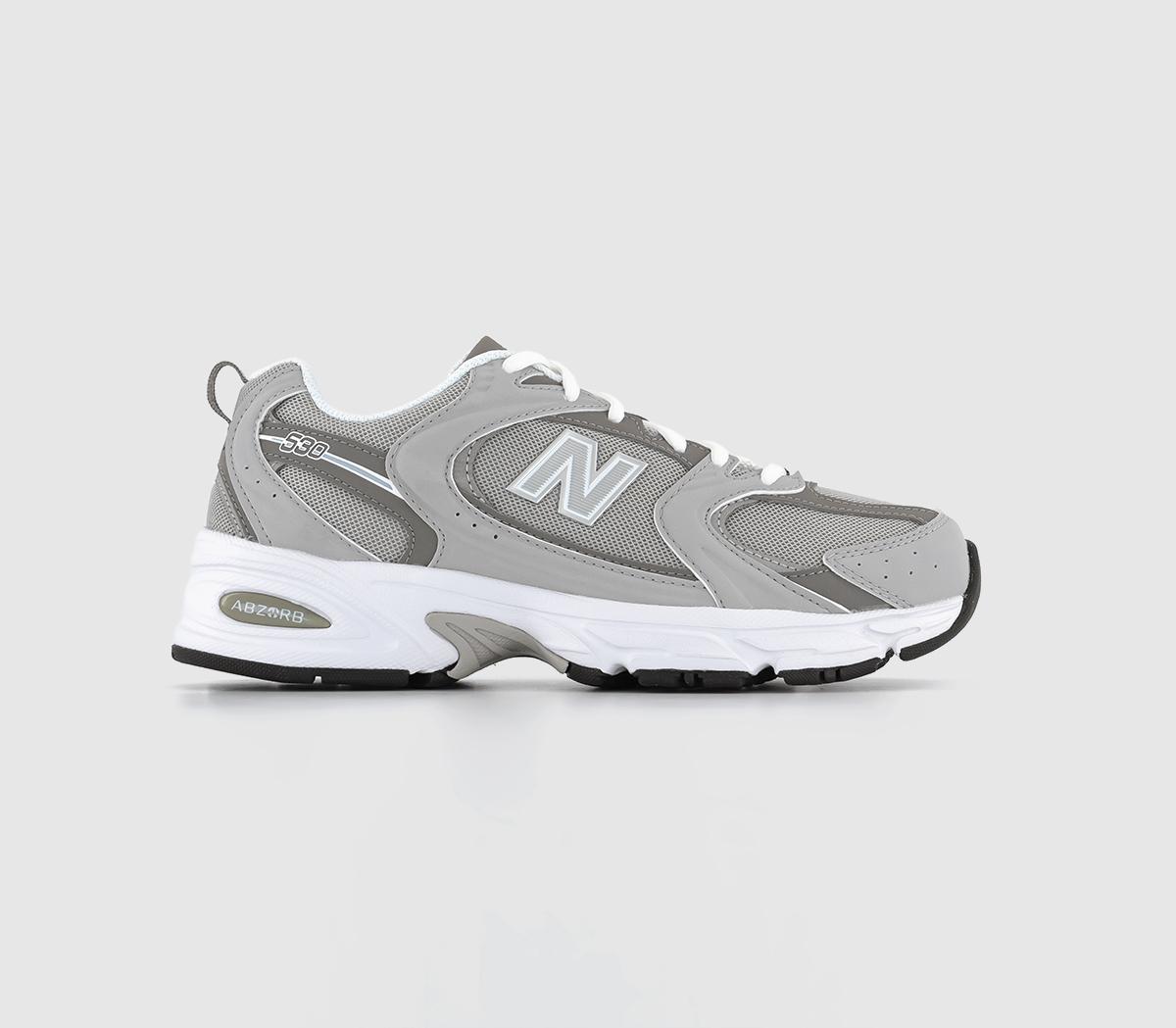 New Balance Mr530 Trainers Grey Silver White - Unisex Sports