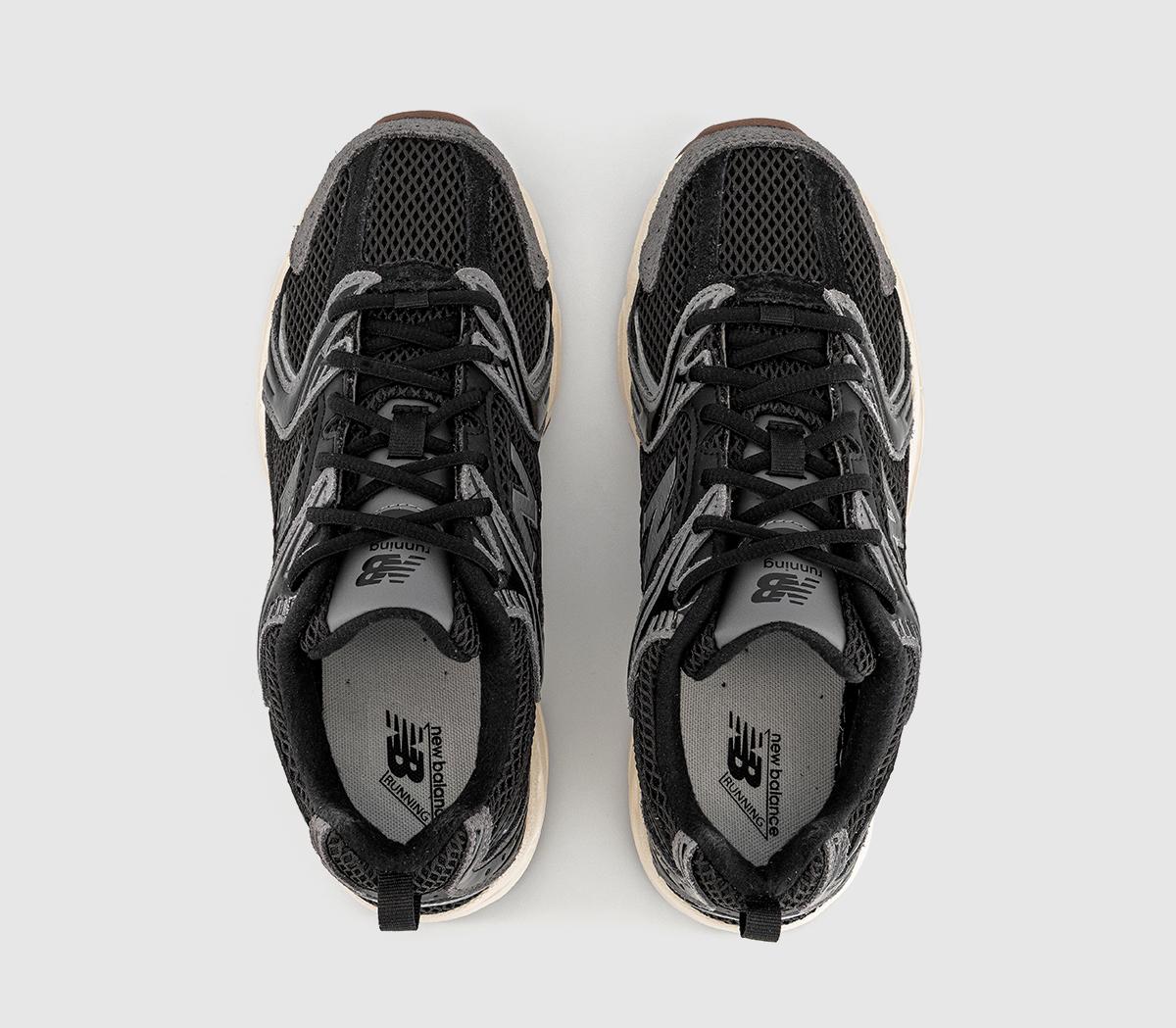New Balance 530 Trainers Black Castlerock - Women's Trainers