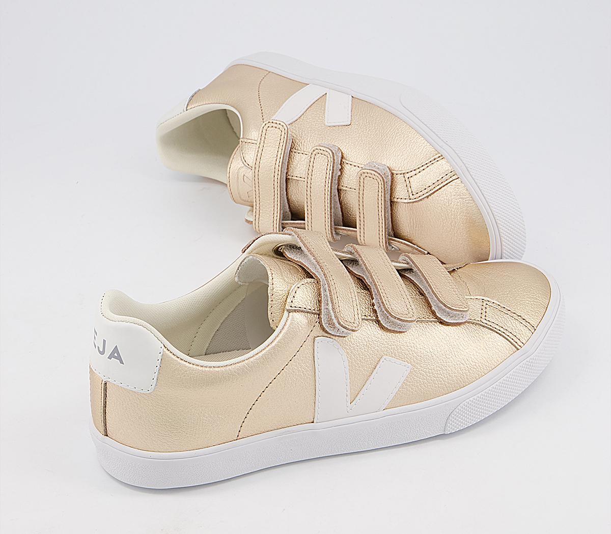 VEJA 3-Lock Trainers VEJA 3-Lock Trainers Platine Gold White