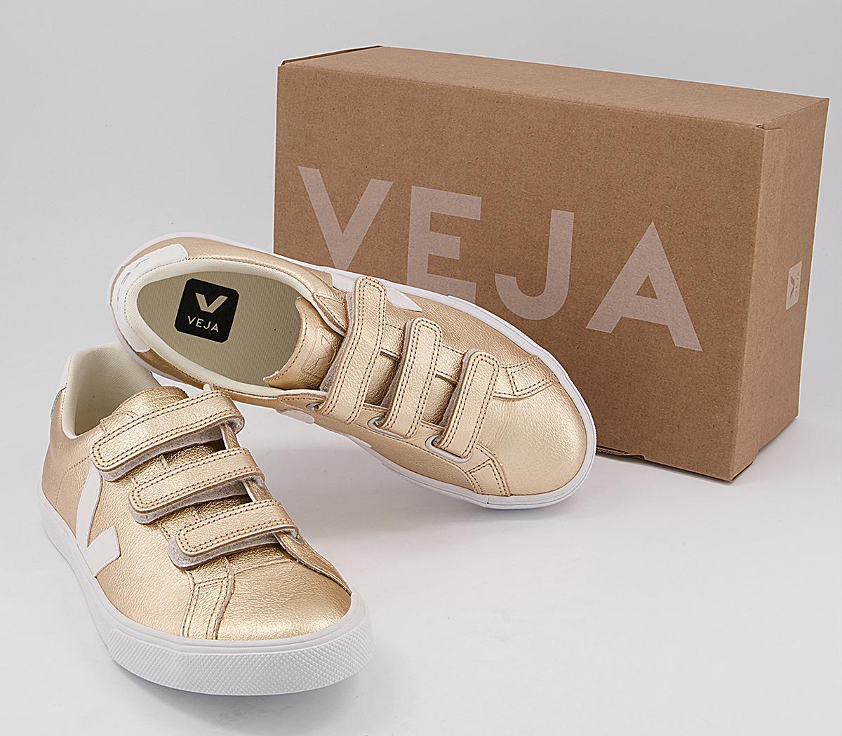 VEJA 3-Lock Trainers VEJA 3-Lock Trainers Platine Gold White