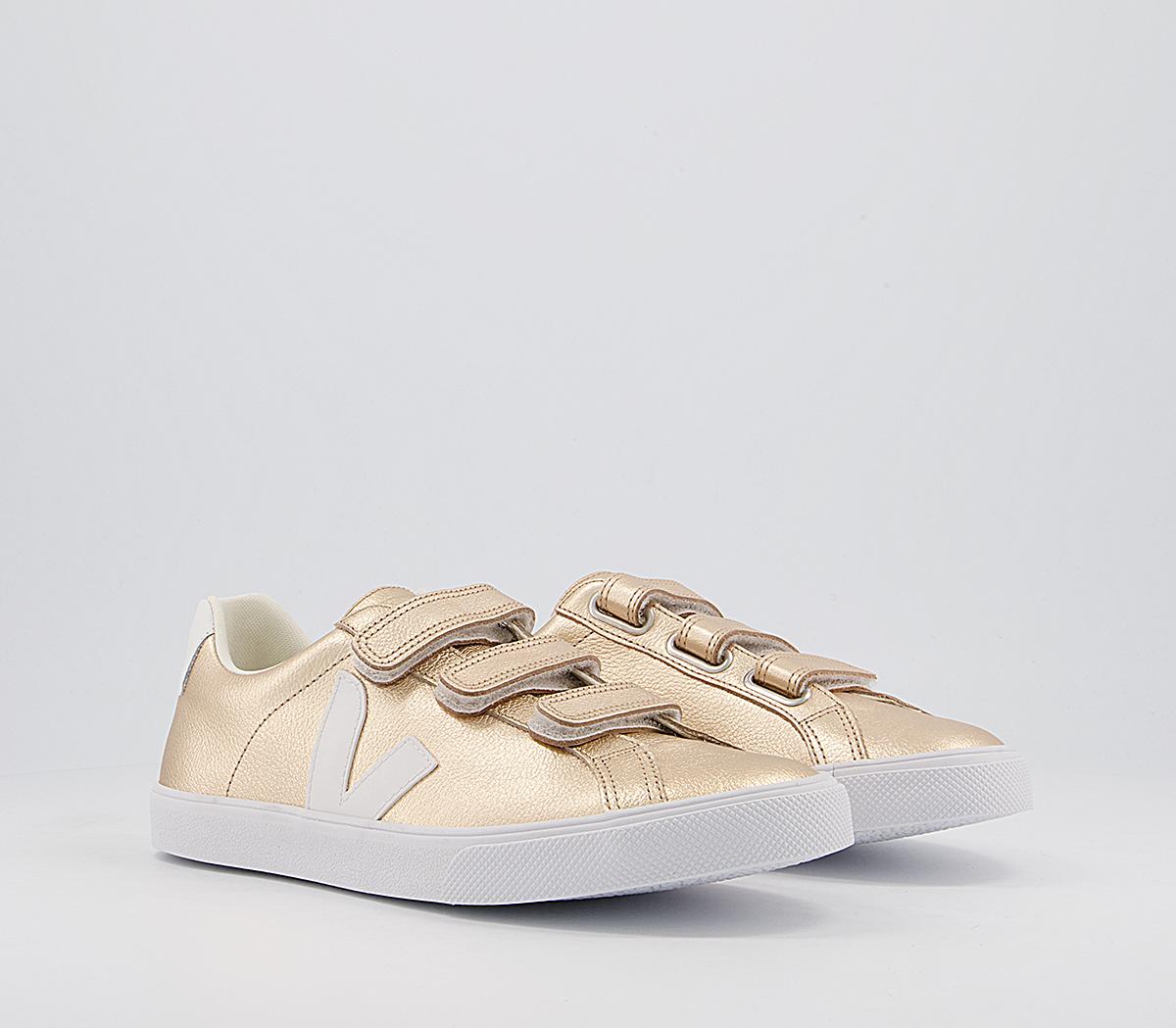 VEJA 3-Lock Trainers VEJA 3-Lock Trainers Platine Gold White