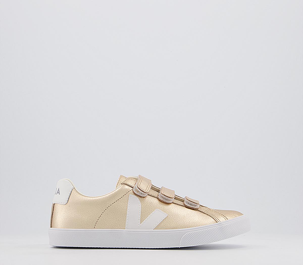 Veja 3 lock deals white gold