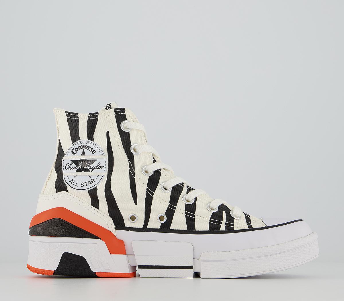 converse zebra orange