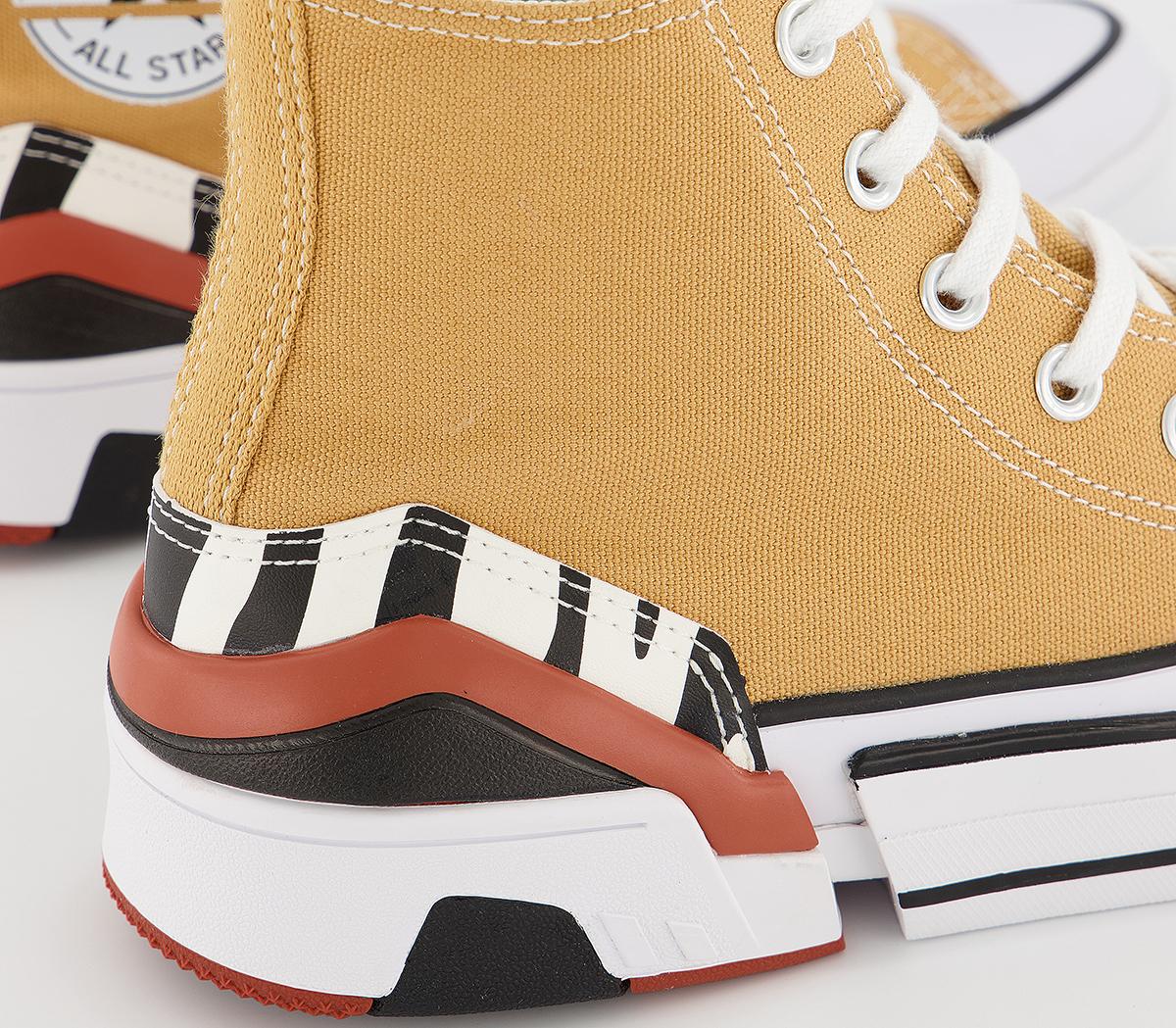 Converse Cpx 70 Hi Trainers Zinc Yellow Back Egret Zebra - Women's