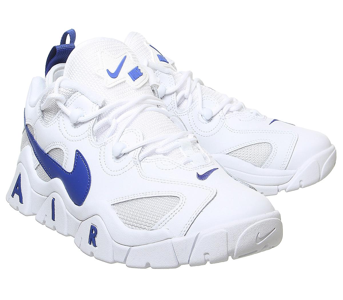 Nike Air Barrage Low Trainers White Hyper Blue - Unisex Sports