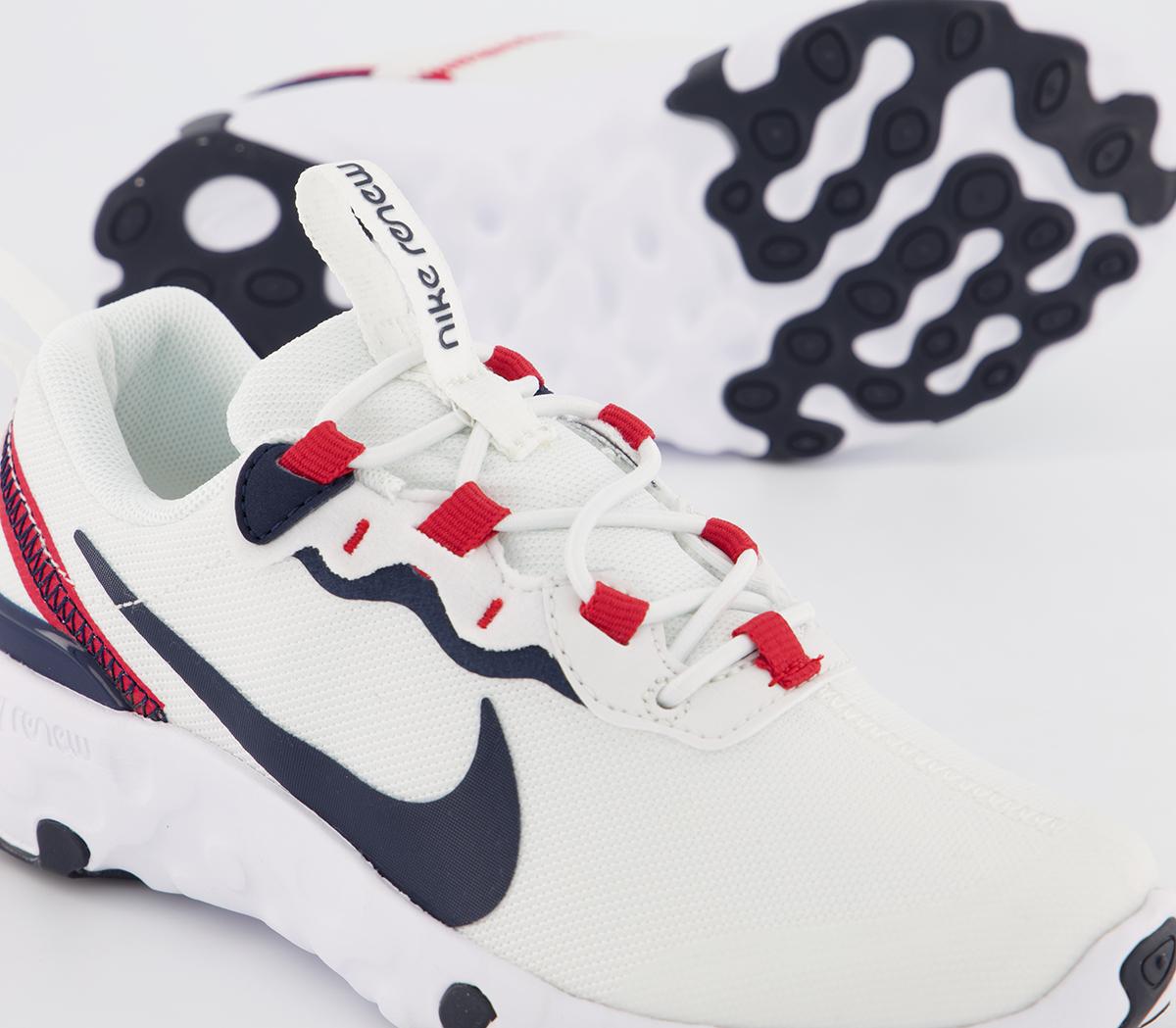 NikeRenew Element 55 Ps TrainersSummit White Obsidian University Red