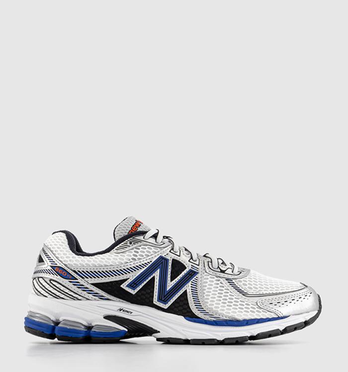 New Balance Ml860 Trainers White Blue - Unisex Sports