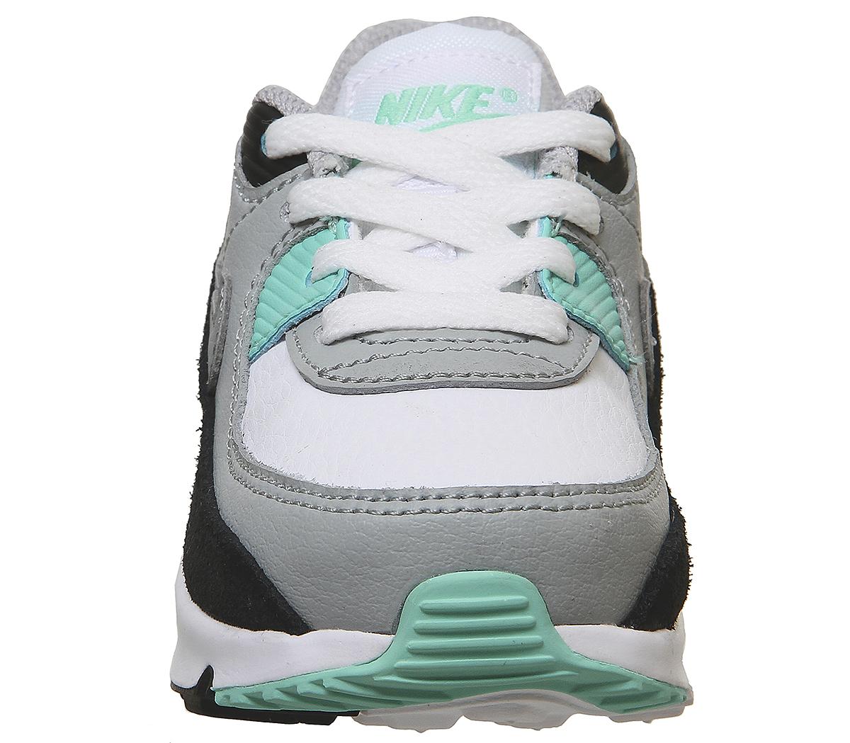 Nike Air Max 90 Infant Trainers White Particle Grey Smoke Grey ...