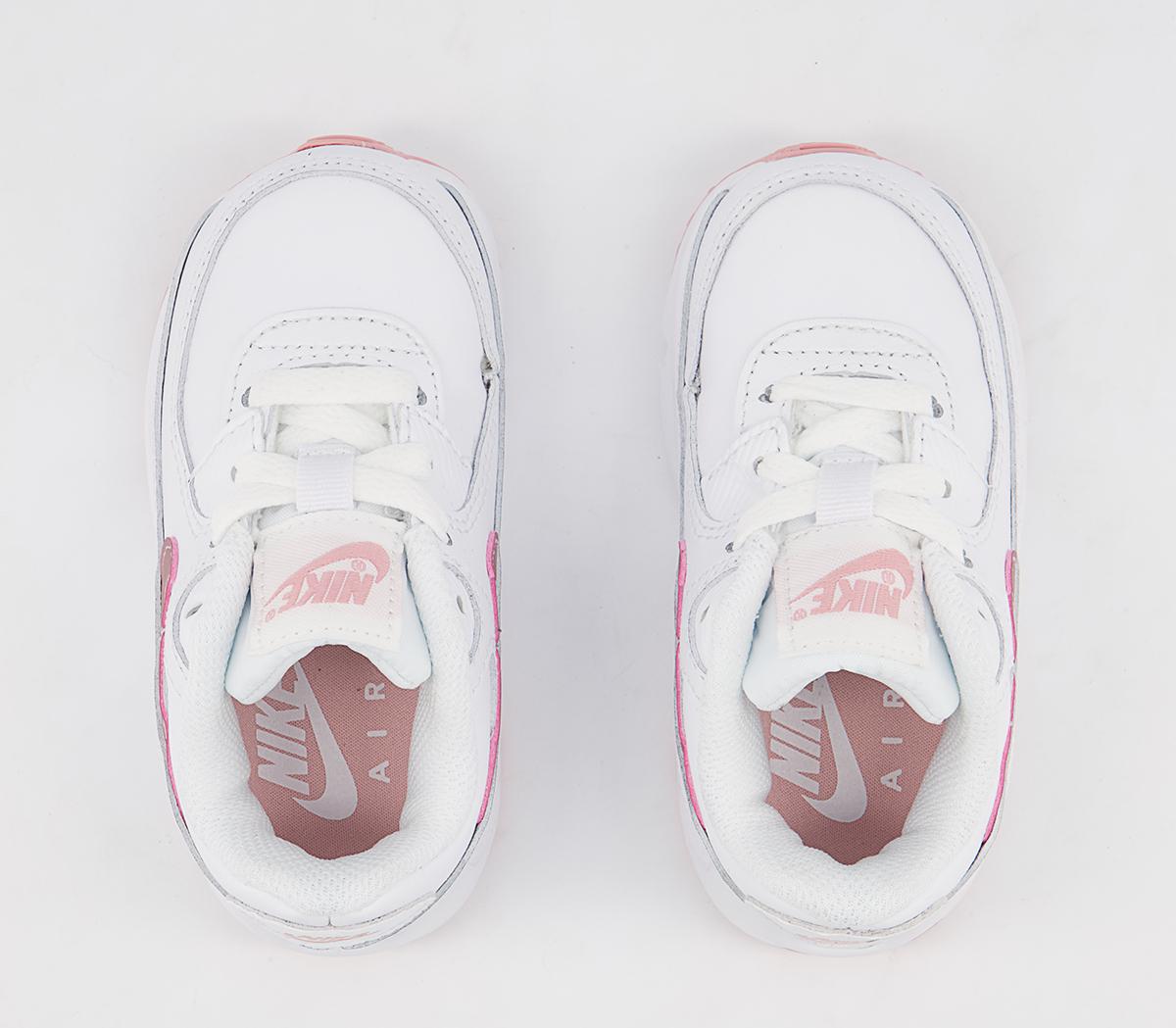Nike Air Max 90 Infant Trainers Nike Air Max 90 Infant Trainers White Pink Glaze