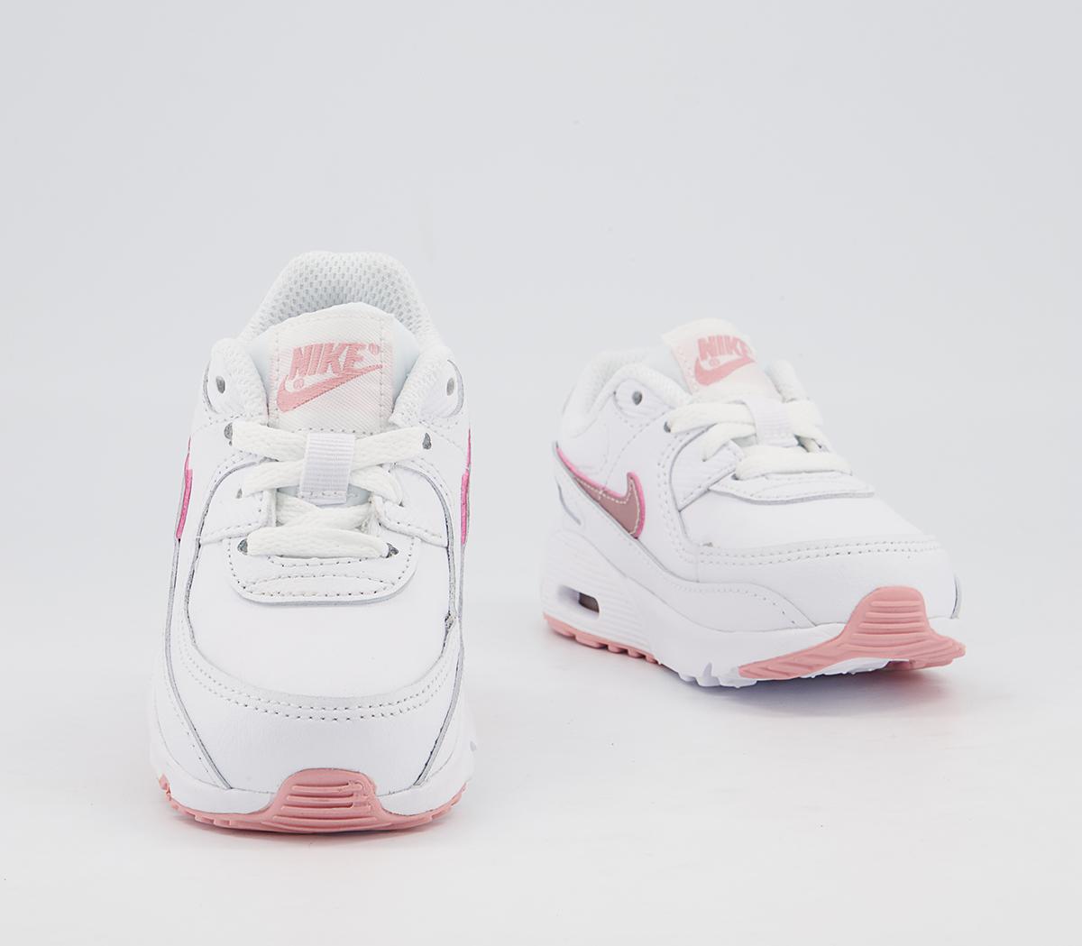 Nike Air Max 90 Infant Trainers Nike Air Max 90 Infant Trainers White Pink Glaze