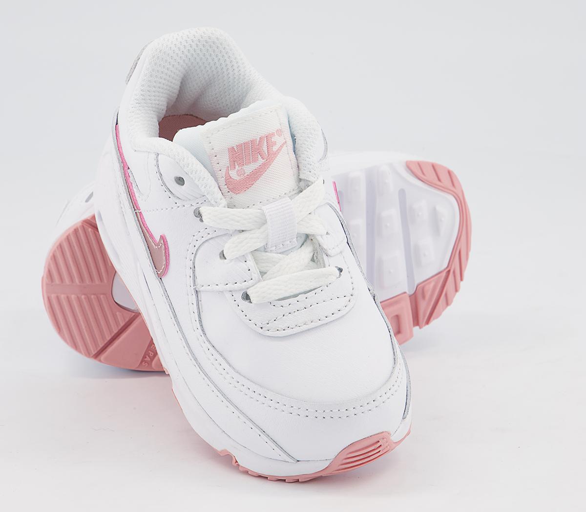 Nike Air Max 90 Infant Trainers Nike Air Max 90 Infant Trainers White Pink Glaze