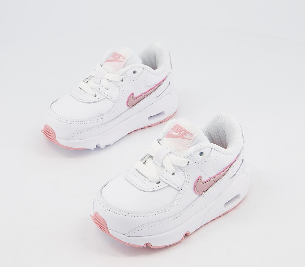 Nike Air Max 90 Infant Trainers Nike Air Max 90 Infant Trainers White Pink Glaze