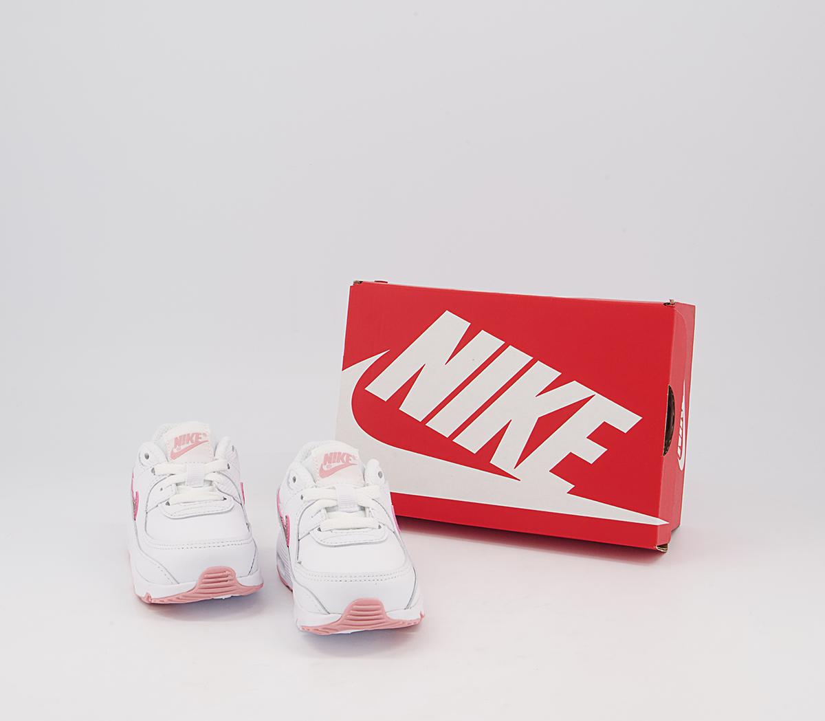 Nike Air Max 90 Infant Trainers Nike Air Max 90 Infant Trainers White Pink Glaze