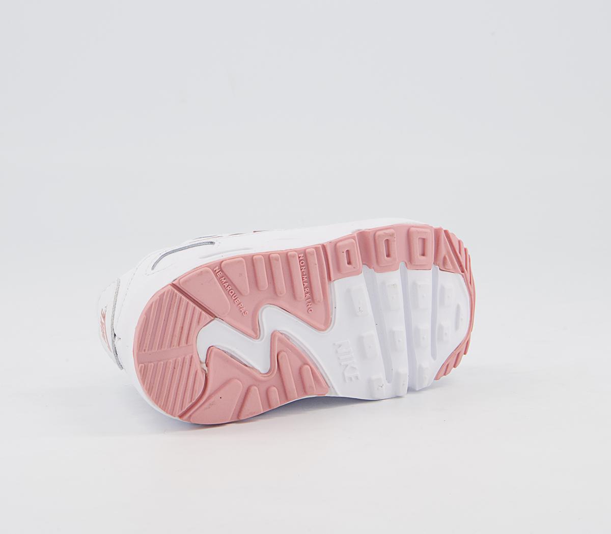Nike Air Max 90 Infant Trainers Nike Air Max 90 Infant Trainers White Pink Glaze