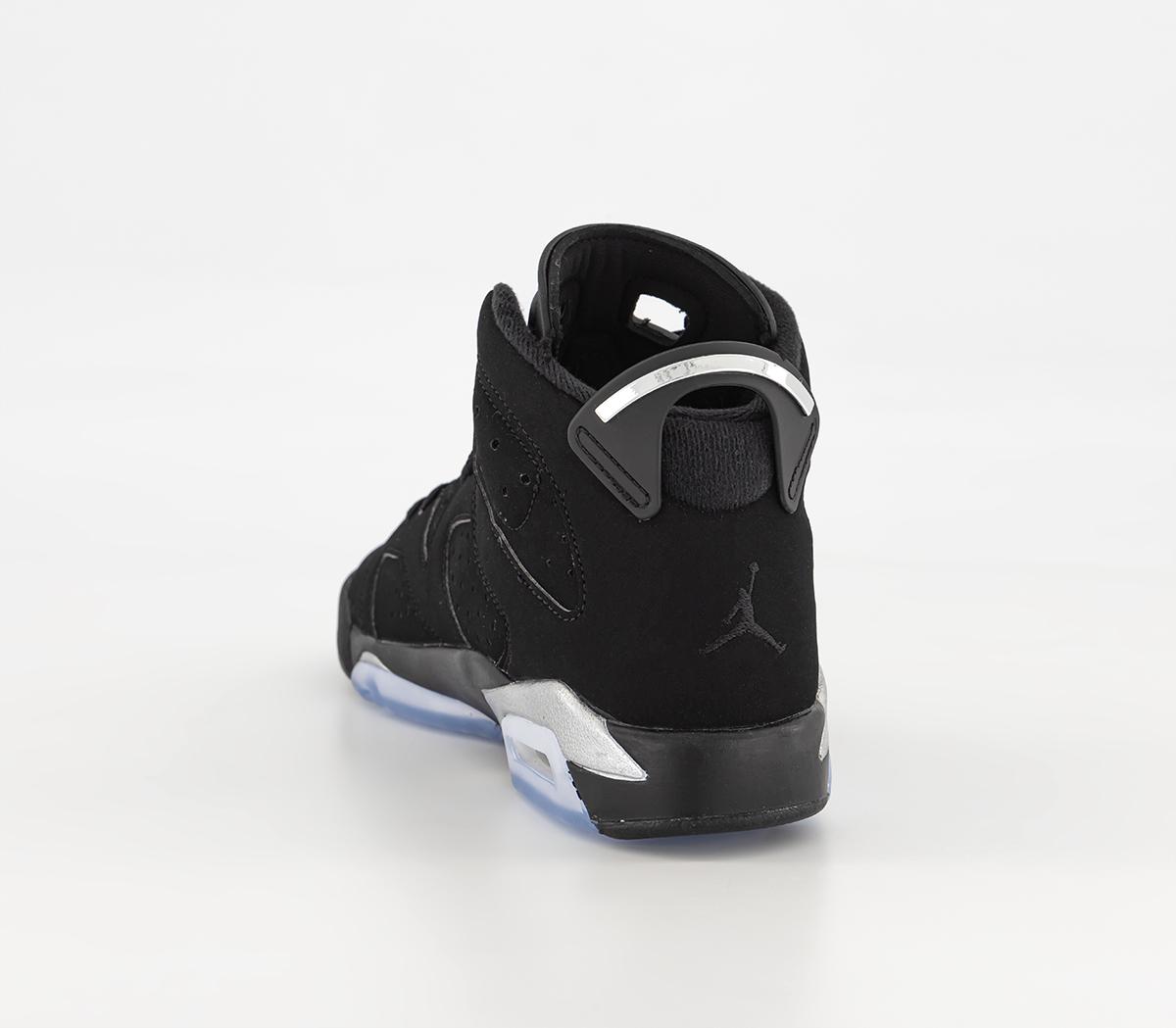 JordanAir Jordan 6 Gs TrainersBlack Metallic Silver Black