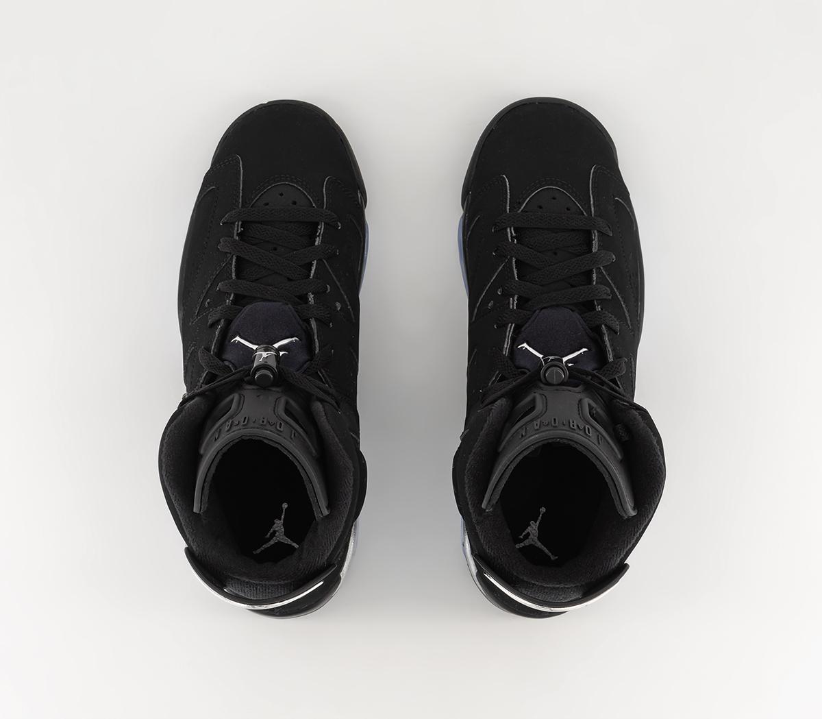 JordanAir Jordan 6 Gs TrainersBlack Metallic Silver Black