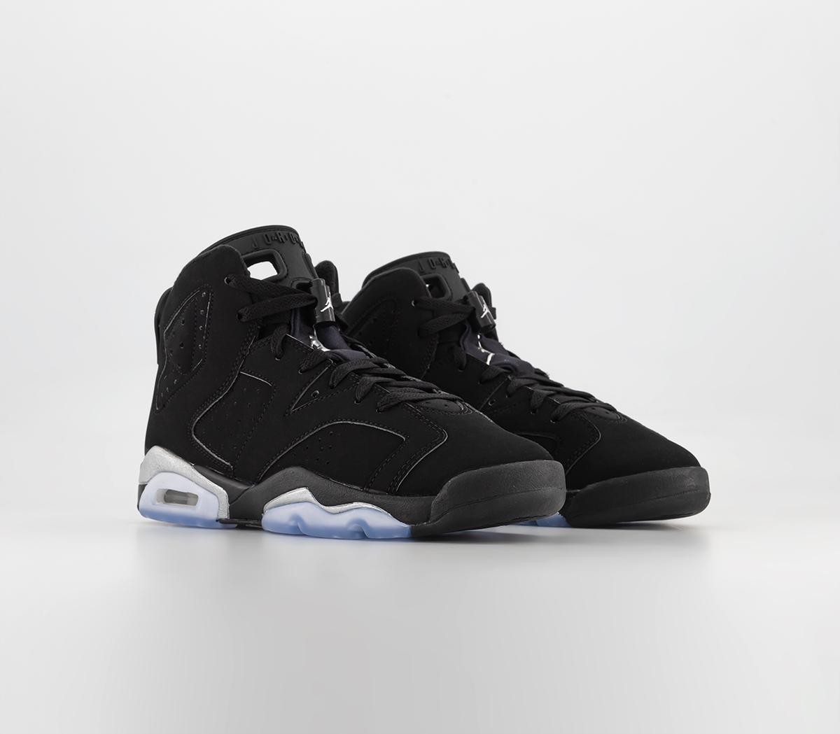 JordanAir Jordan 6 Gs TrainersBlack Metallic Silver Black