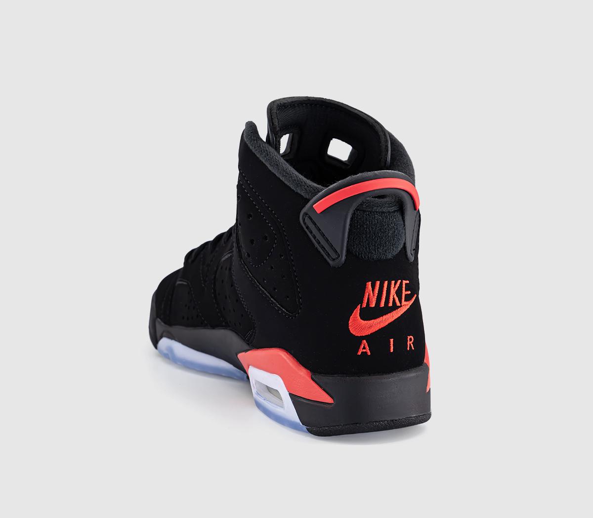 JordanAir Jordan 6 GS Trainers Black Light Crimson