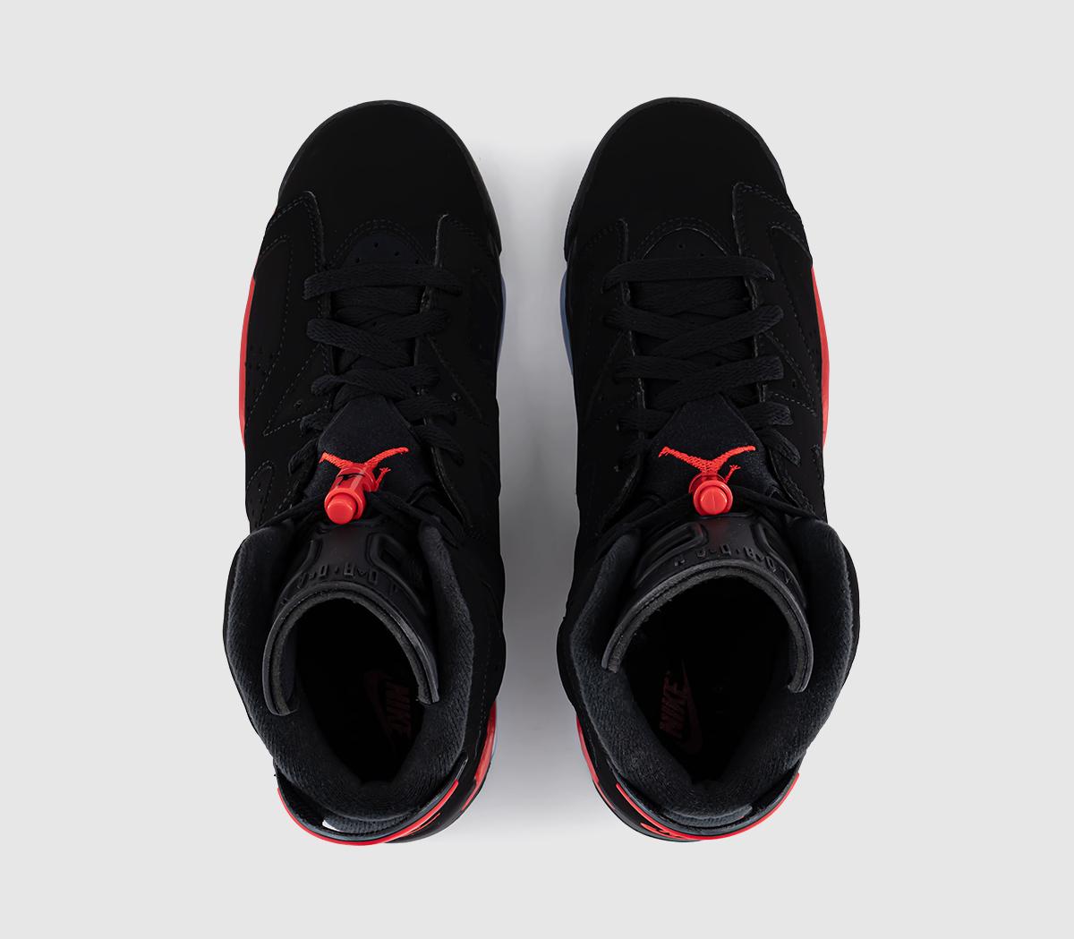 JordanAir Jordan 6 GS Trainers Black Light Crimson