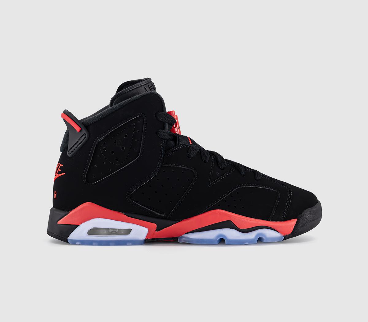 JordanAir Jordan 6 GS Trainers Black Light Crimson