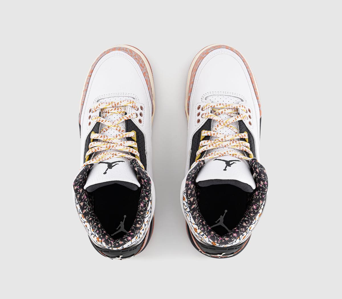 JordanJordan 3 GS Trainers White Anthracite Red Stardust Sail Saturn Gold