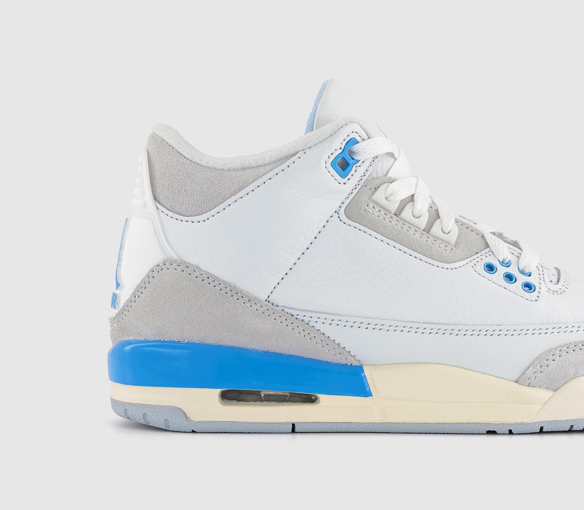 JordanJordan 3 GS TrainersSummit White Hydrogen Blue Legend Blue
