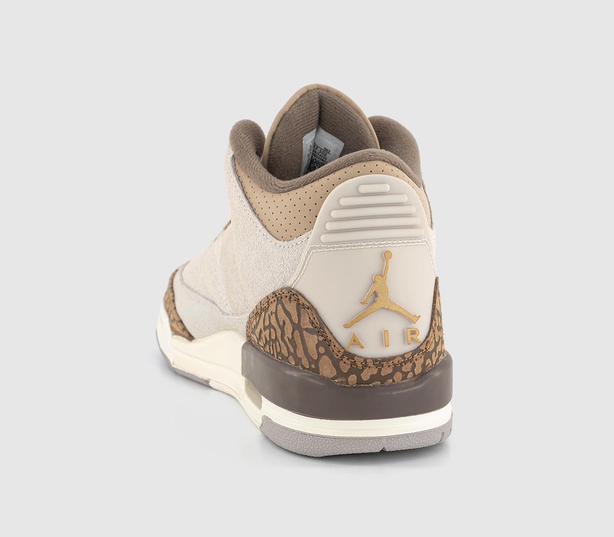 JordanJordan 3 GS TrainersLight Orewood Brown Metallic Gold Light British