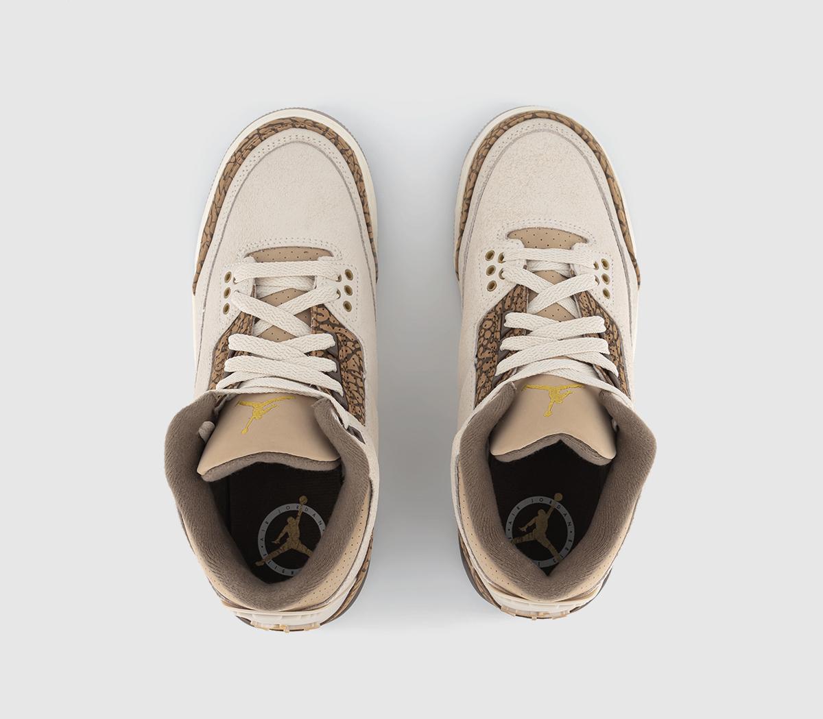 JordanJordan 3 GS TrainersLight Orewood Brown Metallic Gold Light British