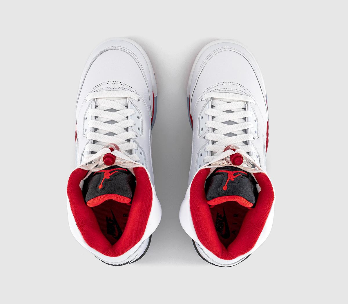JordanJordan 5 GS TrainersWhite Fire Red Black