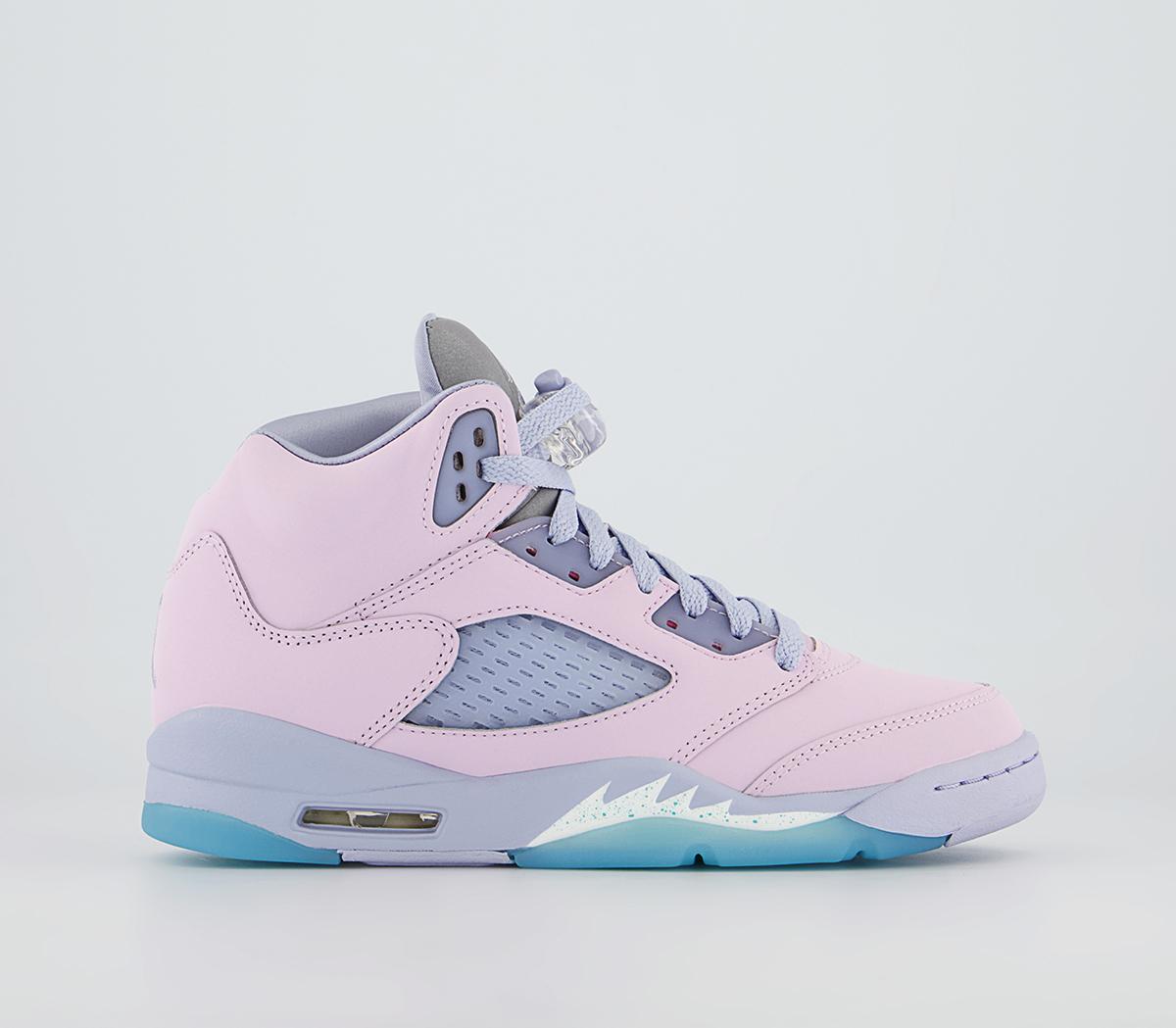 Jordan 5 best sale grey and pink