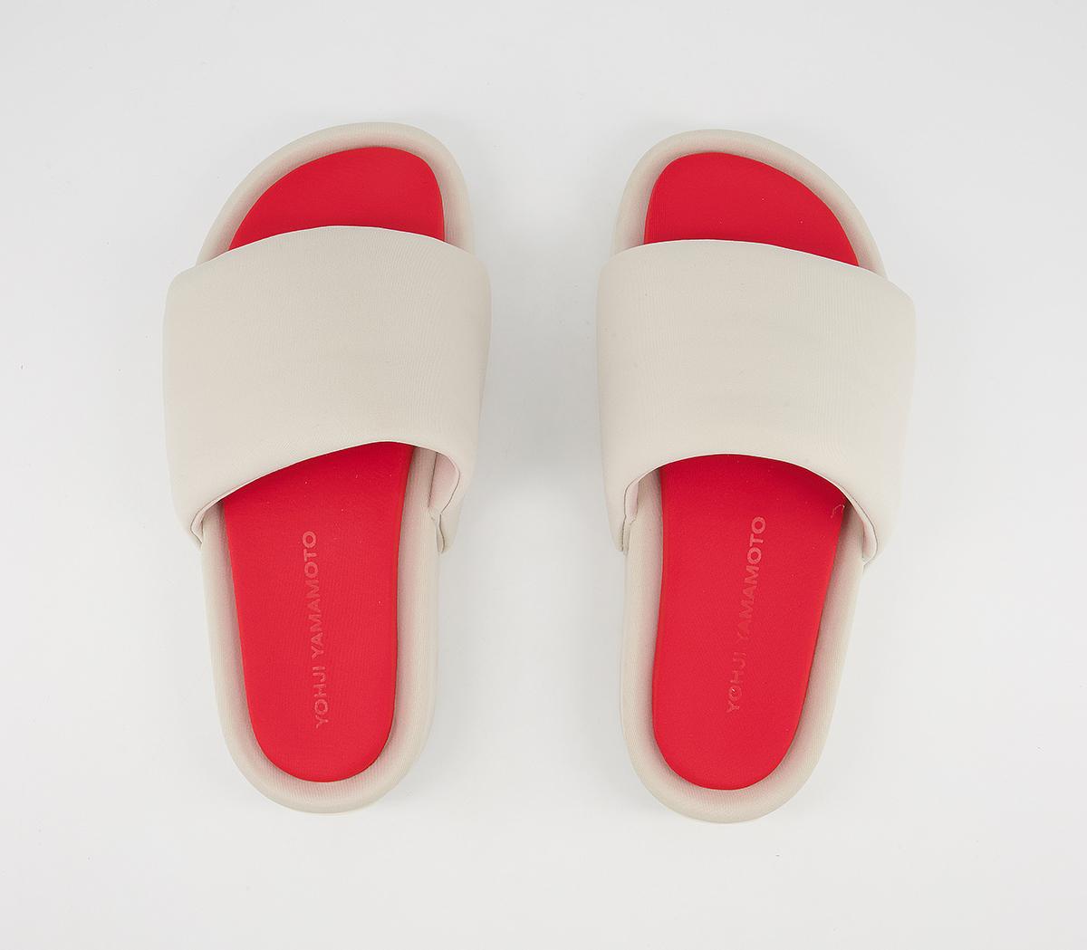 adidas Y-3 Y-3 Slides adidas Y-3 Y-3 Slides Clear Brown Off White Red