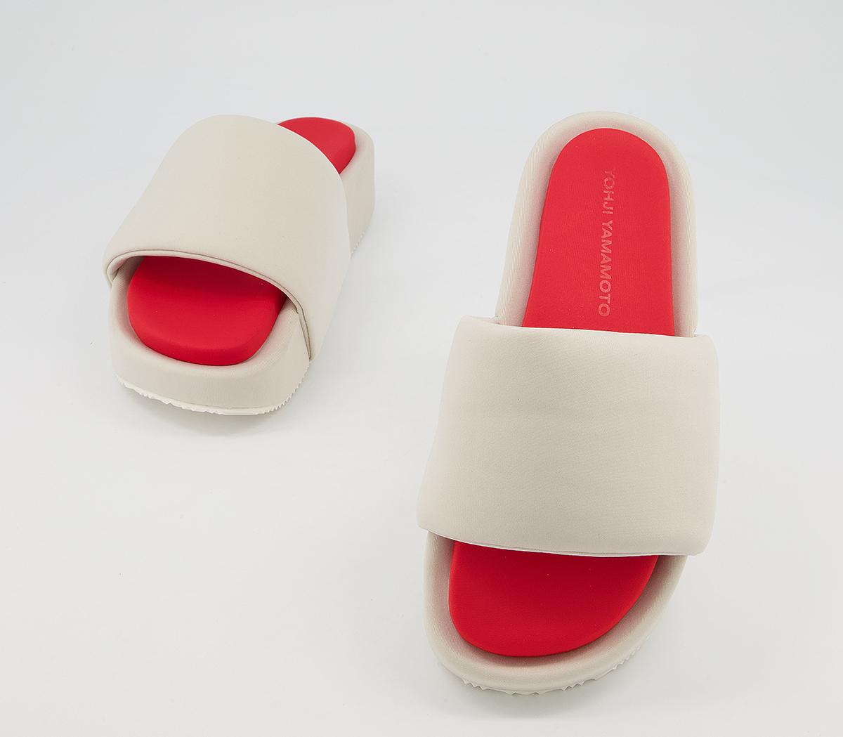 adidas Y-3 Y-3 Slides adidas Y-3 Y-3 Slides Clear Brown Off White Red