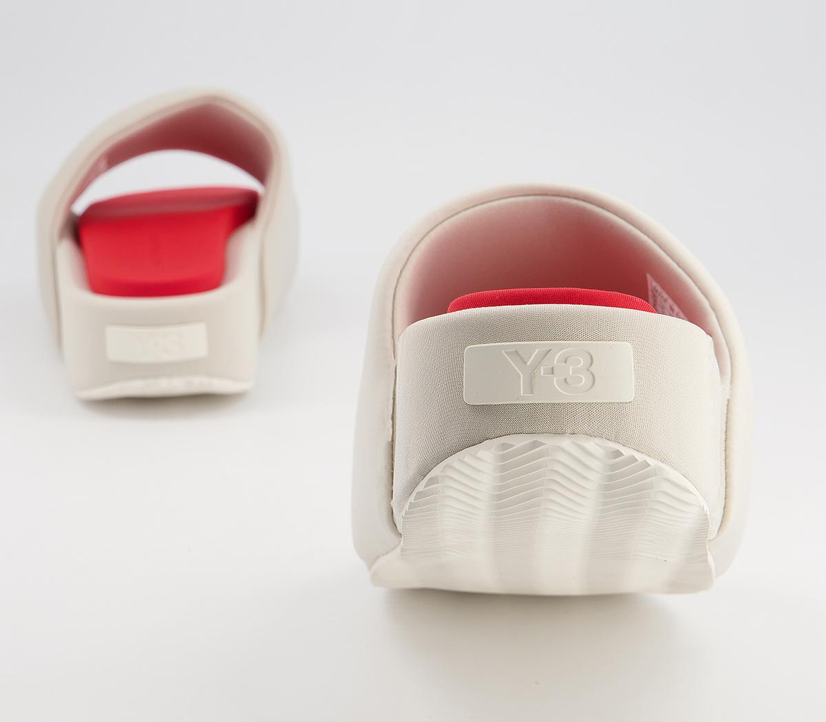 adidas Y-3 Y-3 Slides adidas Y-3 Y-3 Slides Clear Brown Off White Red