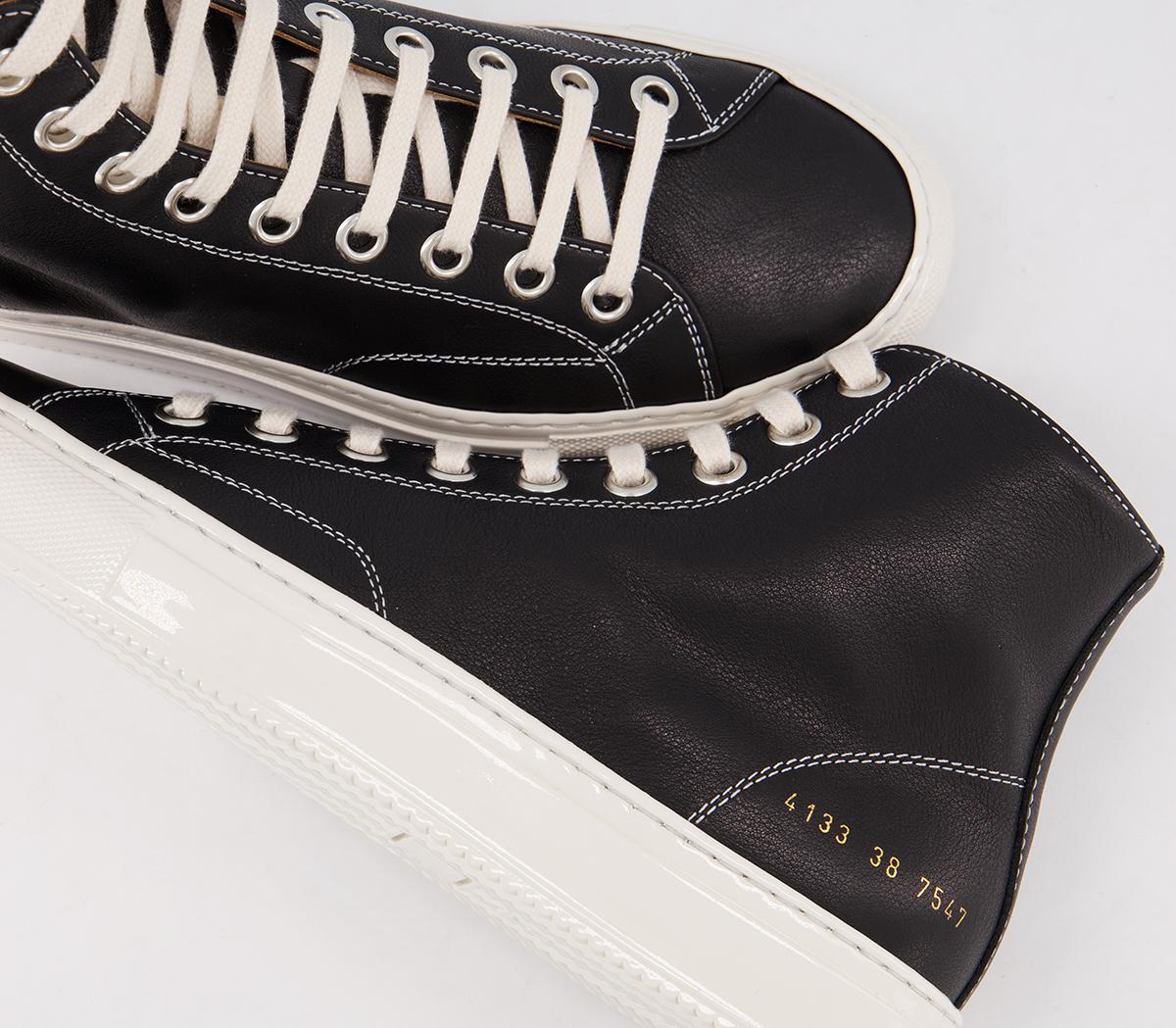 Common Projects Tournament High W Trainers Common Projects Tournament High W Trainers Black Leather F