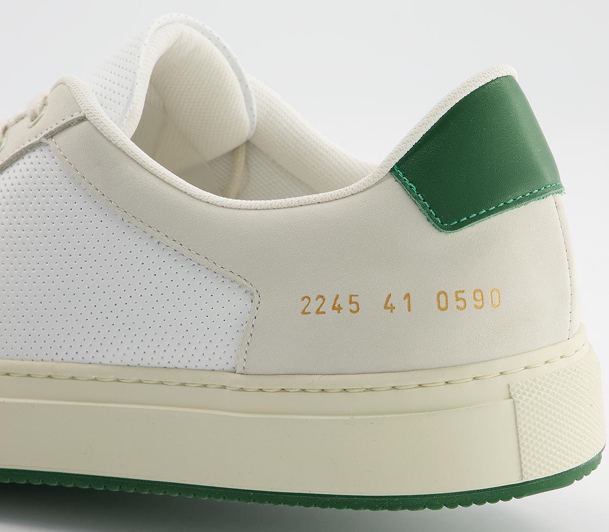 Common Projects Retro Low 70s Article Trainers Common Projects Retro Low 70s Article Trainers White Green