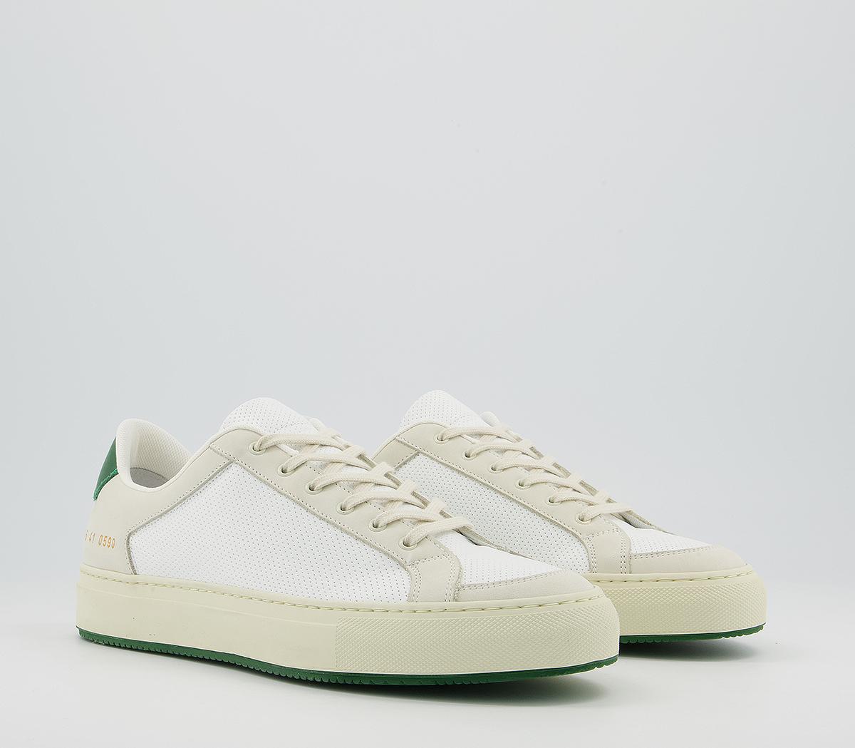 Common Projects Retro Low 70s Article Trainers Common Projects Retro Low 70s Article Trainers White Green