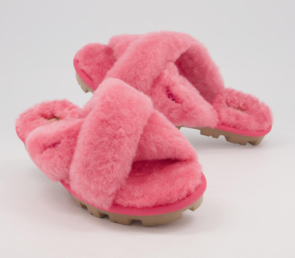 UGG Fuzzette Slippers Strawberrt Sorbet Flat Shoes for Women