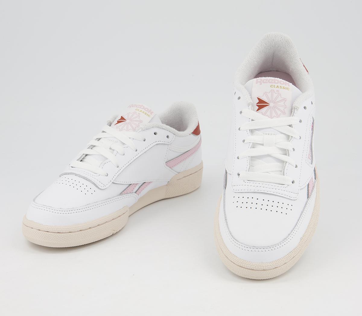 Reebok Club C Revenge Trainers Reebok Club C Revenge Trainers White Frost Berry Baked Earth