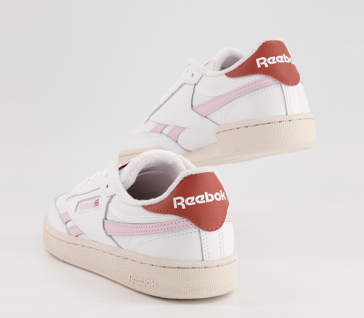 Reebok Club C Revenge Trainers Reebok Club C Revenge Trainers White Frost Berry Baked Earth